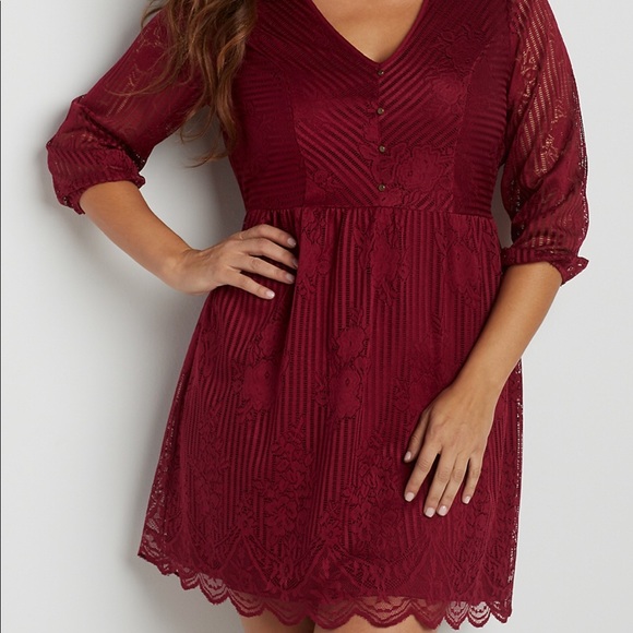 Maurices Dresses & Skirts - NWT Maurice’s Plus Size Rose Petal Lace Dress
